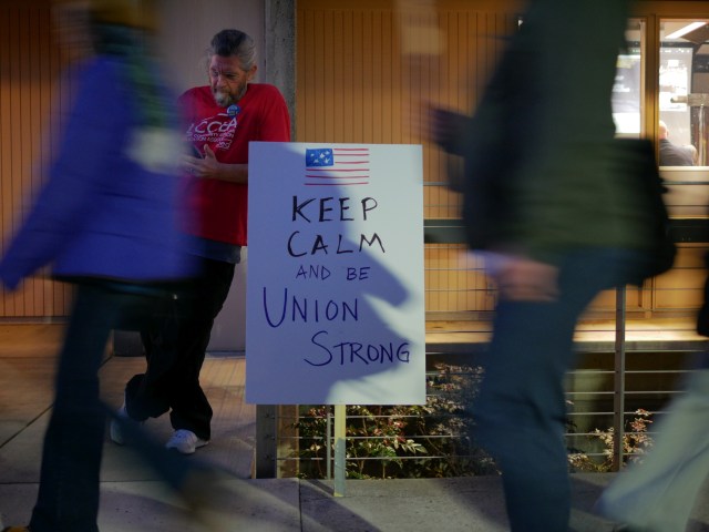 Photo of LCCEA member outside of Board meeting